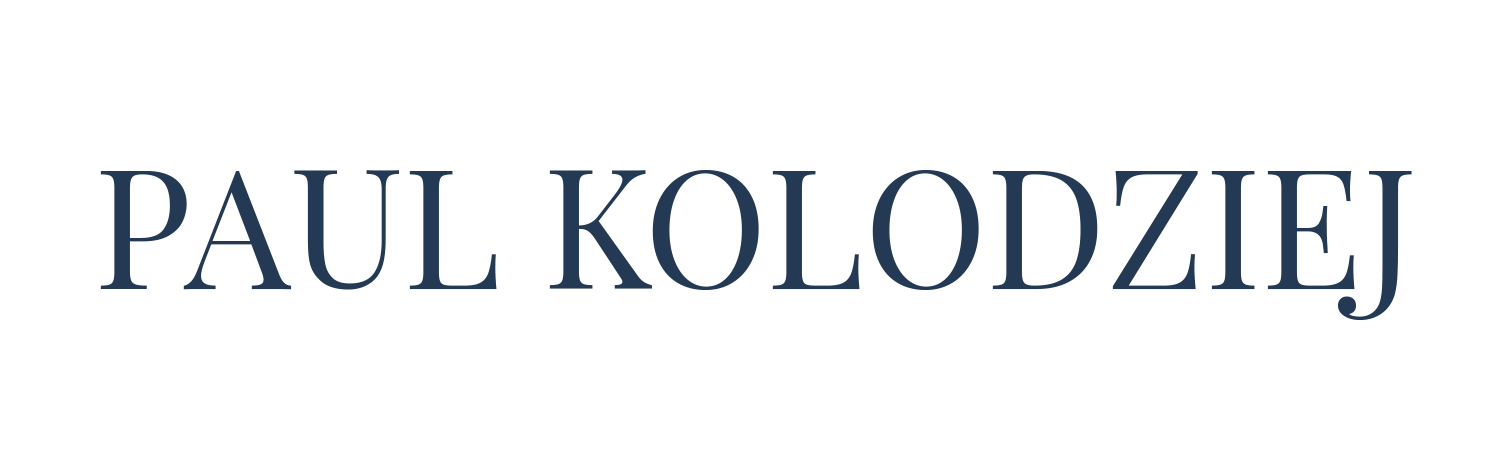 Paul Kolodziej Name Logo Text