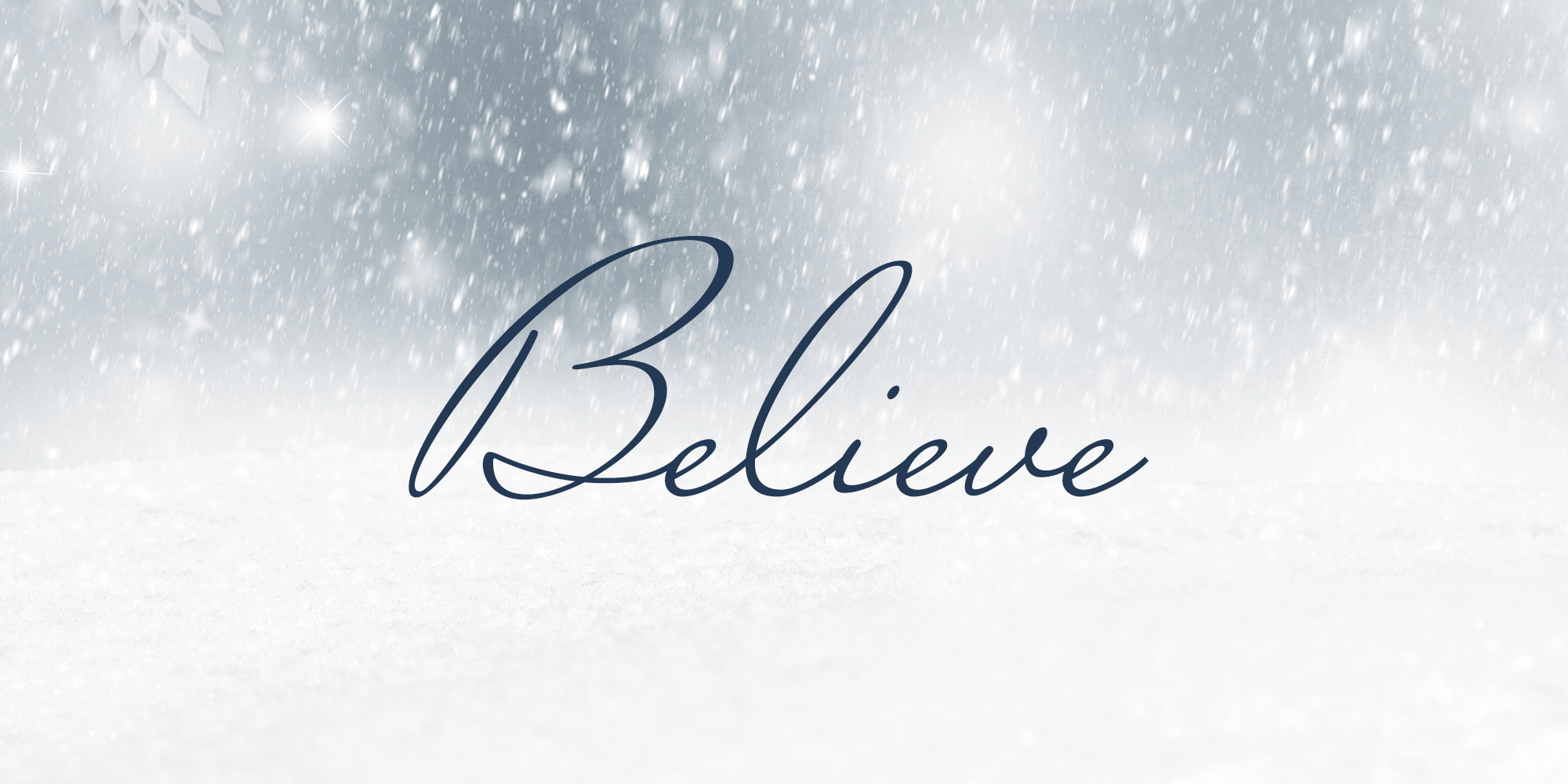 Believe Paul Kolodziej Christmas Album Banner Snow